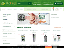 Tablet Screenshot of biocare.sk